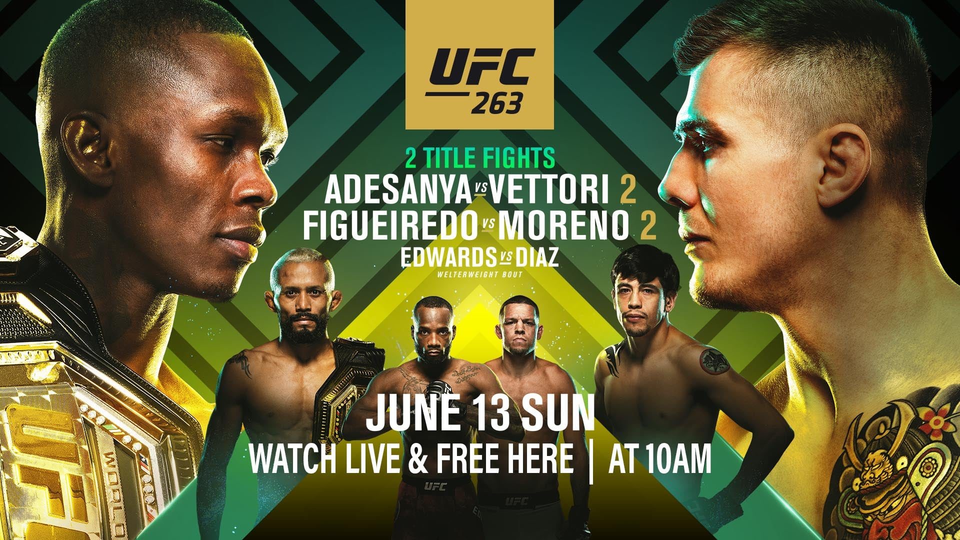 Ufc 263 Adesanya Vs Vettori Live At Your Local